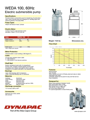 Pompe de canalizare WEDA Weda 100