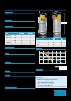 Pompe de canalizare WEDA Weda 60 N+