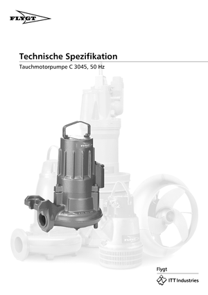 Pompe de apă uzată Flygt-Pumpen CS 3045 LR 250