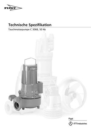 Pompe de apă uzată Flygt-Pumpen CS 3068 LR 251