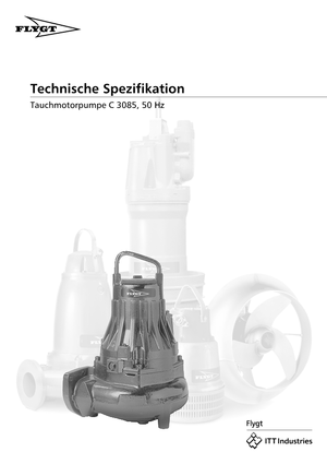 Pompe de apă uzată Flygt-Pumpen CS 3085 LR 432 EEx