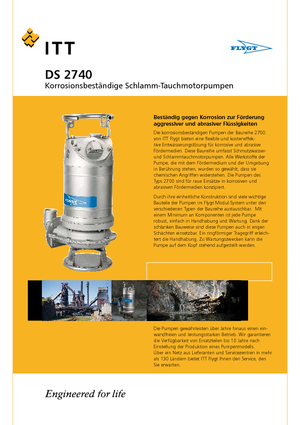 Pompe de apă uzată Flygt-Pumpen DS 2740 LR 243