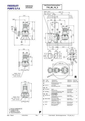 Pompe de apă uzată Faggiolati G 210 R3V2-M50AA2