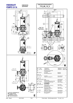 Pompe de apă uzată Faggiolati G 213 R3V5-M80AA2