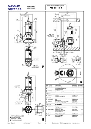 Pompe de apă uzată Faggiolati G 213 R6V2-M50AA2