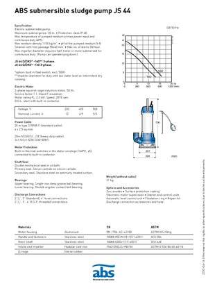 Pompe de apă uzată ABS-Pumpen JS 44 D