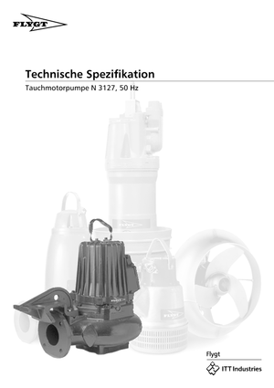 Pompe de apă uzată Flygt-Pumpen NS 3127 LR 420