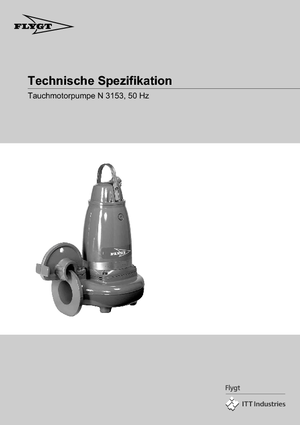 Pompe de apă uzată Flygt-Pumpen NS 3153 LR 272 EEx