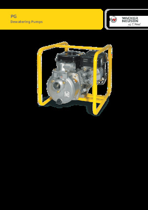 Pompe de apă uzată Wacker Neuson PG2