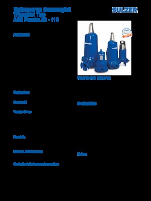 Pompe de apă uzată Sulzer Piranha S 21-2