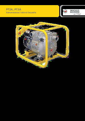 Pompe de apă uzată Wacker Neuson PT2A