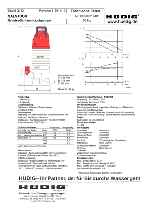 Pompe de apă uzată Grindex Salvador D
