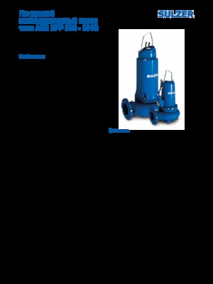 Pompe de apă uzată Sulzer XFP 150 G CB1.3