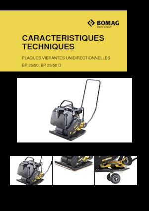 Plăci vibratoare cu o singură direcție Bomag BP 25/50 D