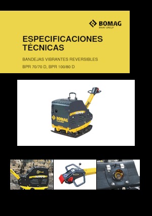 Plăci compactoare reversibile Bomag BPR 70/70 D