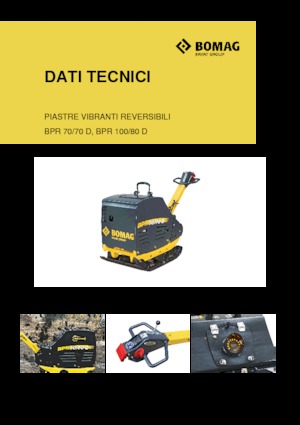 Plăci compactoare reversibile Bomag BPR 70/70 D