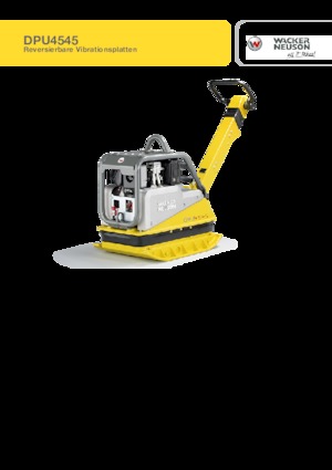 Plăci compactoare reversibile Wacker Neuson DPU4545He c 