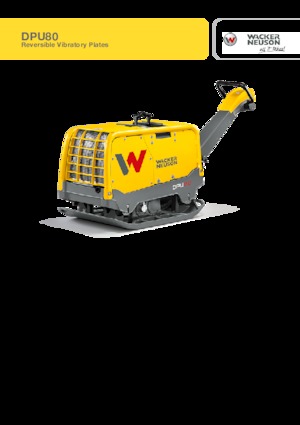 Plăci compactoare reversibile Wacker Neuson DPU80 Lem 770