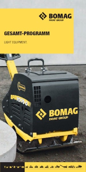 Plăci vibratoare cu o singură direcție Bomag BP 25/50