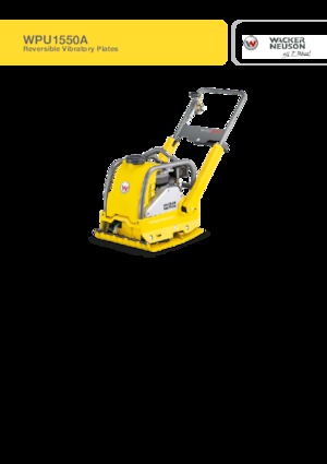 Plăci compactoare reversibile Wacker Neuson WPU1550A