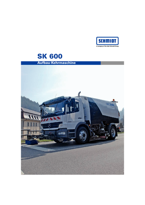Măturători stradale montate pe camion, operare duală Schmidt SK 600 dual