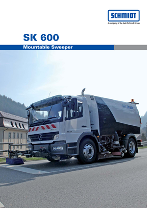 Măturători stradale montate pe camion, operare duală Schmidt SK 600 dual