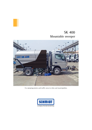 Măturătoare stradale montate pe camion cu înălțime de aspirație dreapta Schmidt SK 400