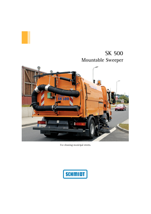 Măturătoare stradale montate pe camion cu înălțime de aspirație dreapta Schmidt SK 500