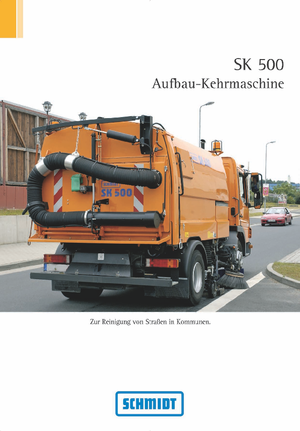 Măturătoare stradale montate pe camion cu înălțime de aspirație dreapta Schmidt SK 500
