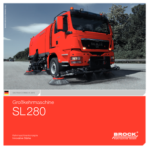 Măturătoare stradale montate pe camion cu înălțime de aspirație dreapta BROCK SL 280