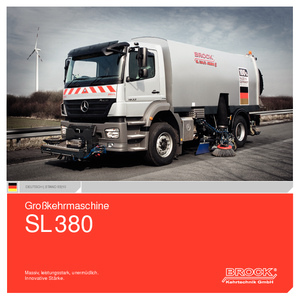Măturătoare stradale montate pe camion cu înălțime de aspirație dreapta BROCK SL 380 K