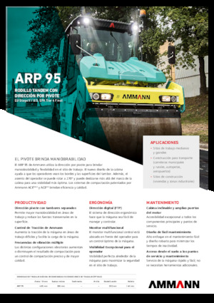 Cilindri vibratori în tandem Ammann ARP 95