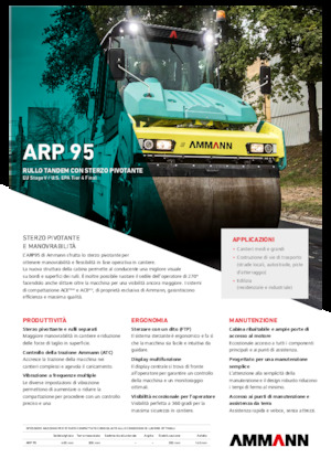 Cilindri vibratori în tandem Ammann ARP 95