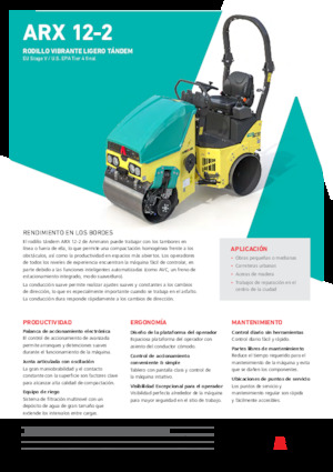 Cilindri vibratori în tandem Ammann ARX 12-2
