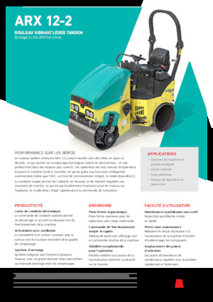 Cilindri vibratori în tandem Ammann ARX 12-2