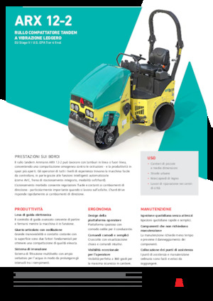 Cilindri vibratori în tandem Ammann ARX 12-2