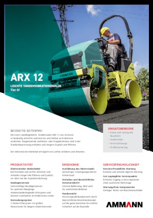 Cilindri vibratori în tandem Ammann ARX 12