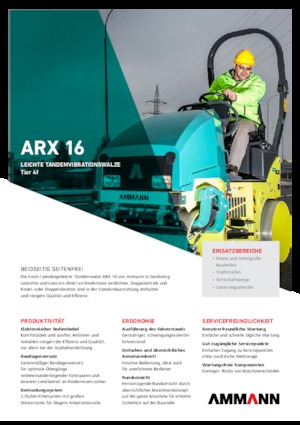 Cilindri vibratori în tandem Ammann ARX 16