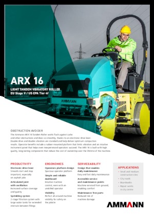 Cilindri vibratori în tandem Ammann ARX 16 T4f