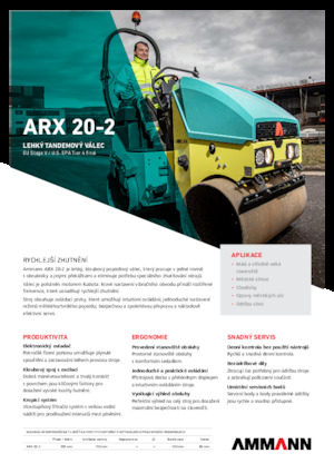 Cilindri vibratori în tandem Ammann ARX 20-2