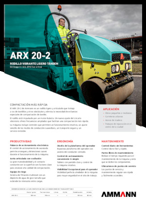 Cilindri vibratori în tandem Ammann ARX 20-2