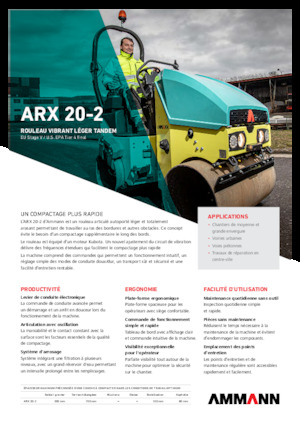 Cilindri vibratori în tandem Ammann ARX 20-2