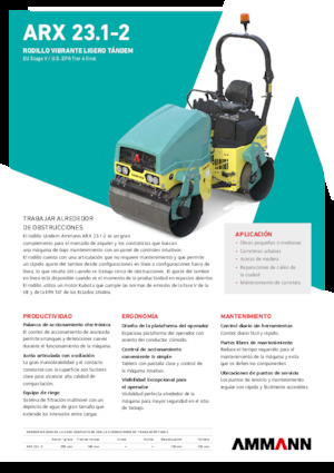 Cilindri vibratori în tandem Ammann ARX 23.1-2