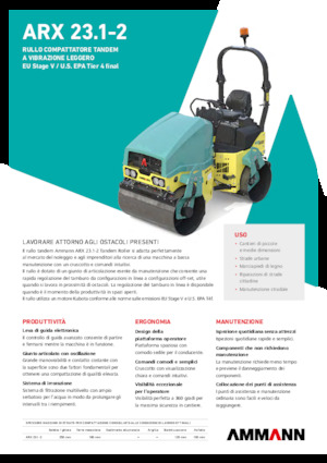 Cilindri vibratori în tandem Ammann ARX 23.1-2
