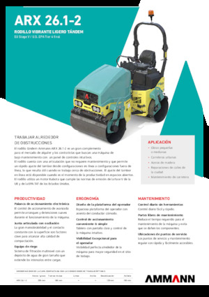 Cilindri vibratori în tandem Ammann ARX 26.1-2
