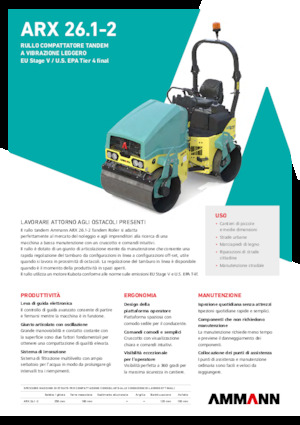 Cilindri vibratori în tandem Ammann ARX 26.1-2