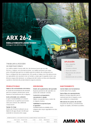 Cilindri vibratori în tandem Ammann ARX 26-2