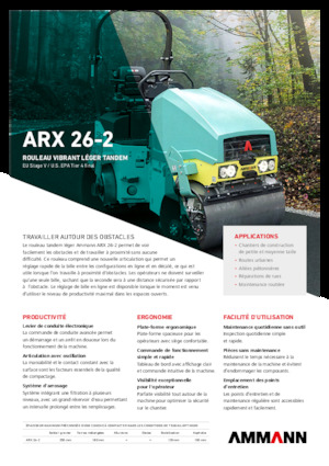 Cilindri vibratori în tandem Ammann ARX 26-2