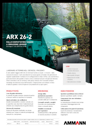Cilindri vibratori în tandem Ammann ARX 26-2