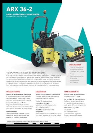 Cilindri vibratori în tandem Ammann ARX 36-2